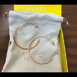 Kendra Scott Val Hoop Earrings - Rose Gold